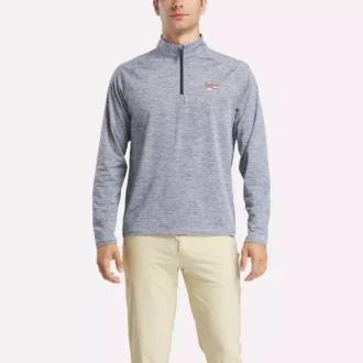 Erkek Katyonik Ter Emici Çeyrek Fermuarlı Sweatshirt