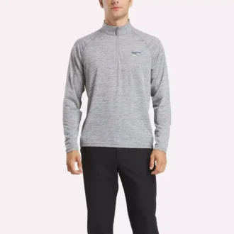 Erkek Katyonik Ter Emici Çeyrek Fermuarlı Sweatshirt