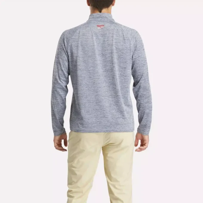 Erkek Katyonik Ter Emici Çeyrek Fermuarlı Sweatshirt