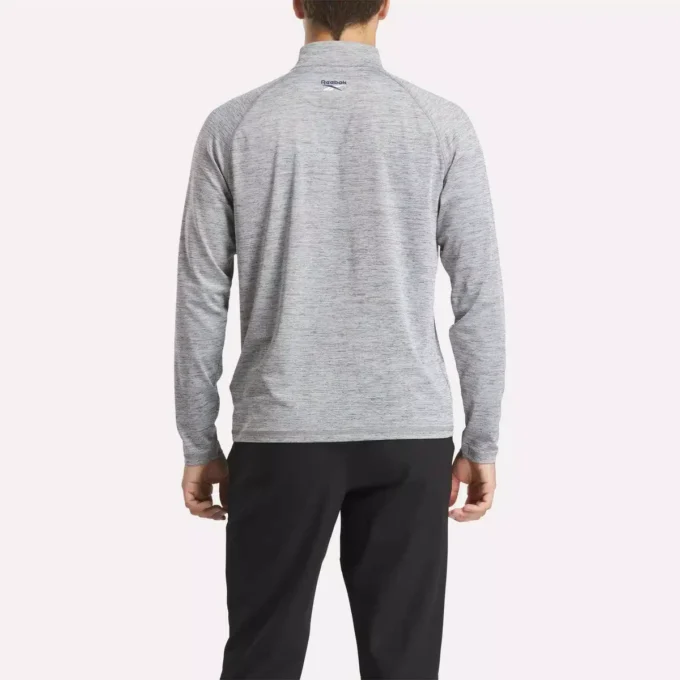 Erkek Katyonik Ter Emici Çeyrek Fermuarlı Sweatshirt