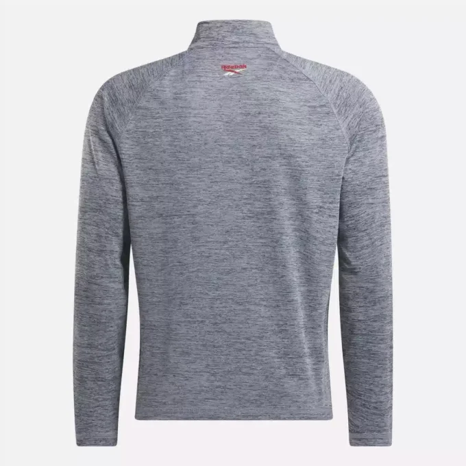 Erkek Katyonik Ter Emici Çeyrek Fermuarlı Sweatshirt