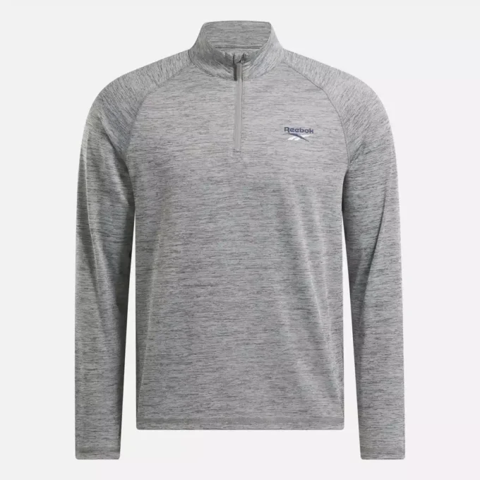 Erkek Katyonik Ter Emici Çeyrek Fermuarlı Sweatshirt