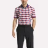 Erkek Kısa Kollu Vector Argyle Desenli Polo