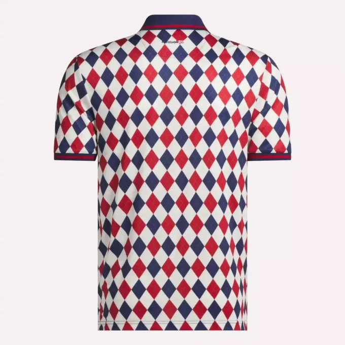 Erkek Kısa Kollu Vector Argyle Desenli Polo