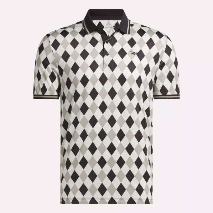 Erkek Kısa Kollu Vector Argyle Desenli Polo