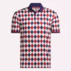Erkek Kısa Kollu Vector Argyle Desenli Polo