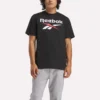 Erkek Reebok Identity Büyük Yığılmış Logo Tişört