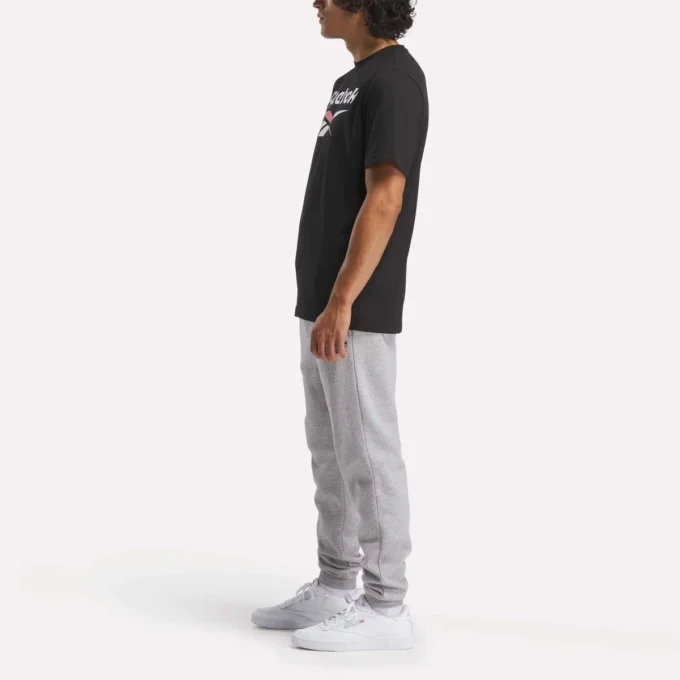 Erkek Reebok Identity Büyük Yığılmış Logo Tişört