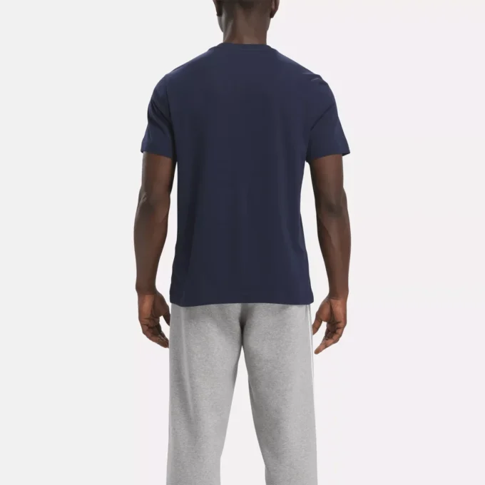 Erkek Reebok Identity Büyük Yığılmış Logo Tişört
