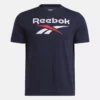 Erkek Reebok Identity Büyük Yığılmış Logo Tişört
