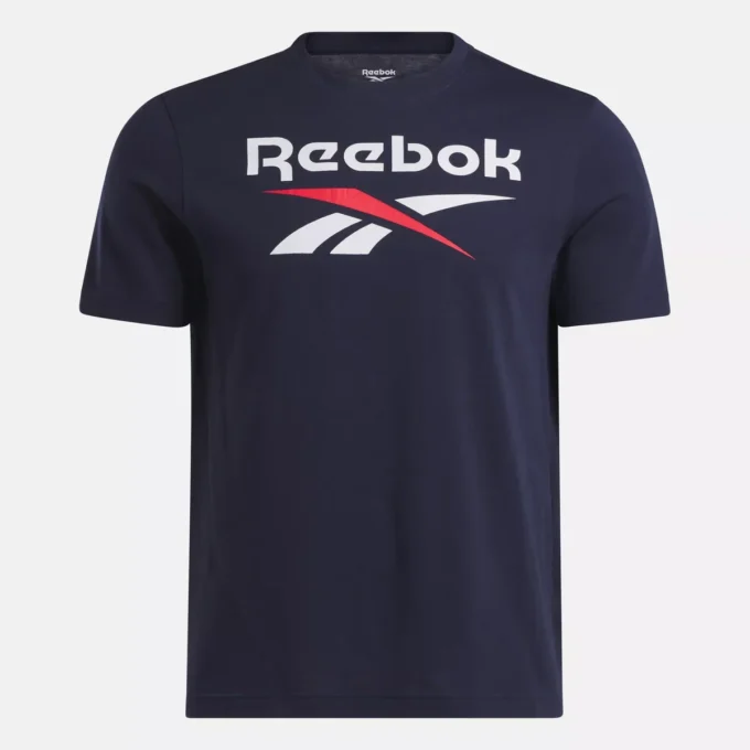 Erkek Reebok Identity Büyük Yığılmış Logo Tişört