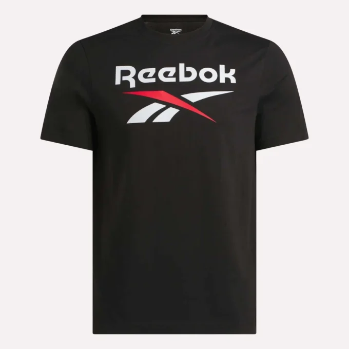 Erkek Reebok Identity Büyük Yığılmış Logo Tişört