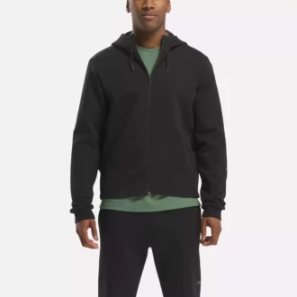 Erkekler için Active Collective DreamBlend Tam Fermuarlı Kapüşonlu Sweatshirt