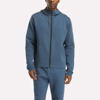 Erkekler için Active Collective DreamBlend Tam Fermuarlı Kapüşonlu Sweatshirt