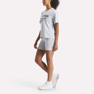 Kadın Büyük Logo Oversized Crew Kısa Kollu Tişört
