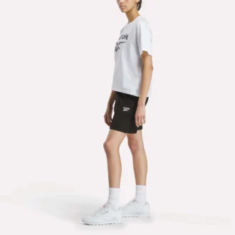 Kadın Büyük Logo Oversized Crew Kısa Kollu Tişört