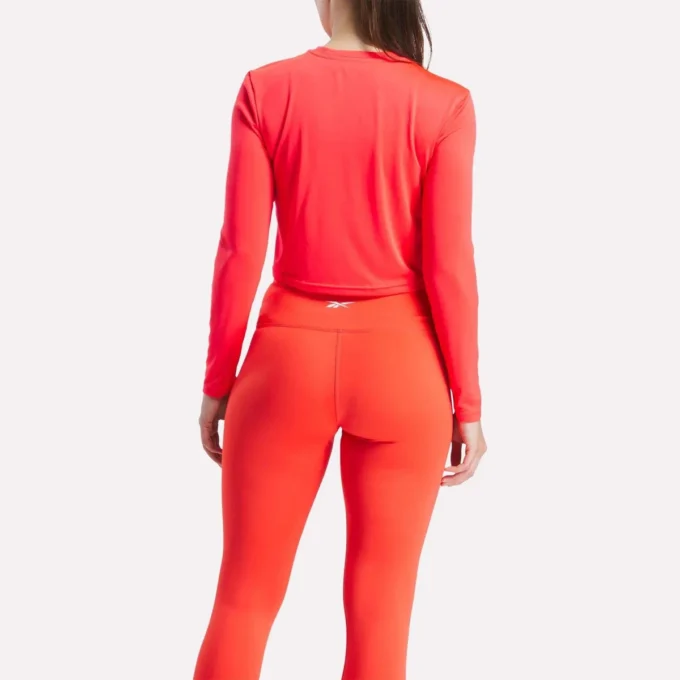 Kadın Core Slim Fit Crop Uzun Kollu Tişört