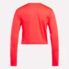 Kadın Core Slim Fit Crop Uzun Kollu Tişört