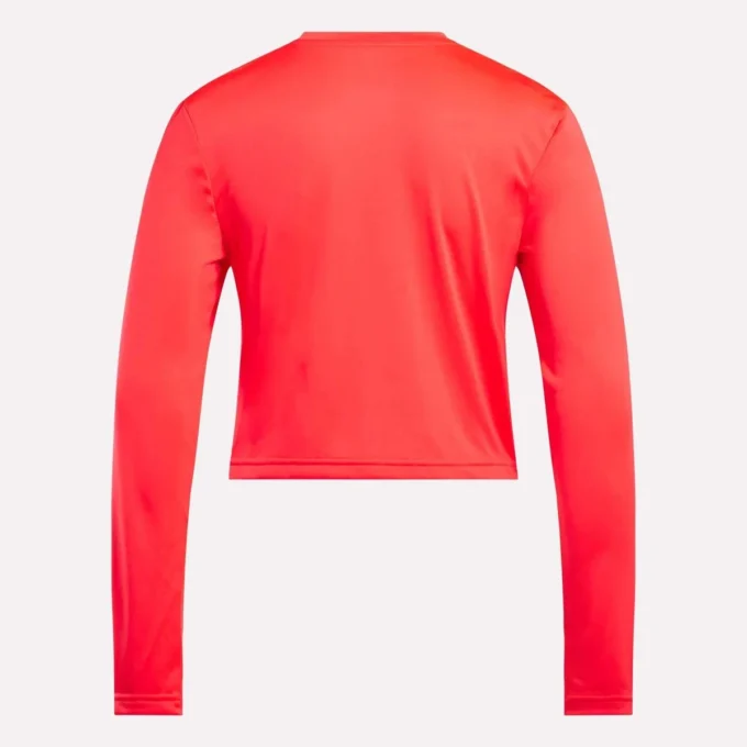 Kadın Core Slim Fit Crop Uzun Kollu Tişört