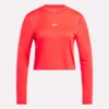 Kadın Core Slim Fit Crop Uzun Kollu Tişört