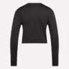 Kadın Core Slim Fit Crop Uzun Kollu Tişört