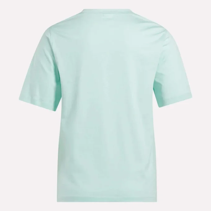 Kadın İki Renkli Logo Crew Kısa Kollu Tişört