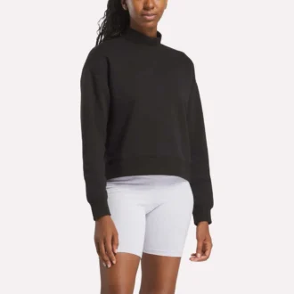 Kadın Küçük Vector Mockneck Sweatshirt
