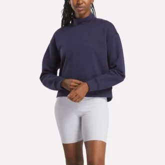 Kadın Küçük Vector Mockneck Sweatshirt
