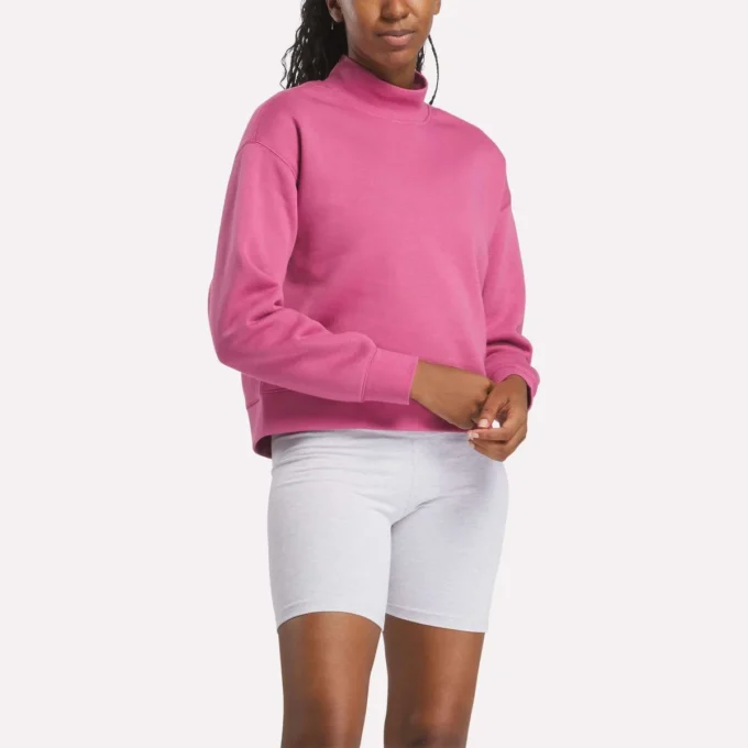 Kadın Küçük Vector Mockneck Sweatshirt