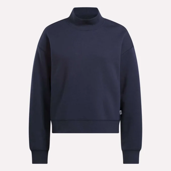 Kadın Küçük Vector Mockneck Sweatshirt
