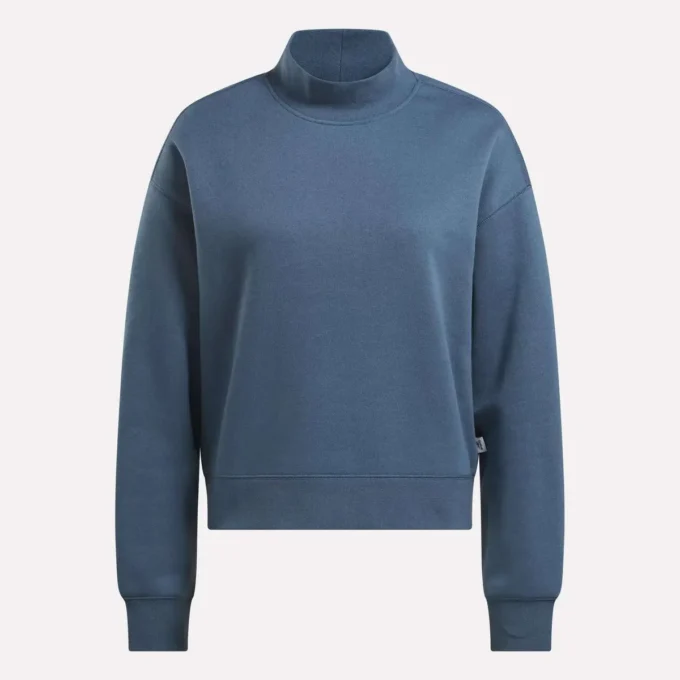 Kadın Küçük Vector Mockneck Sweatshirt