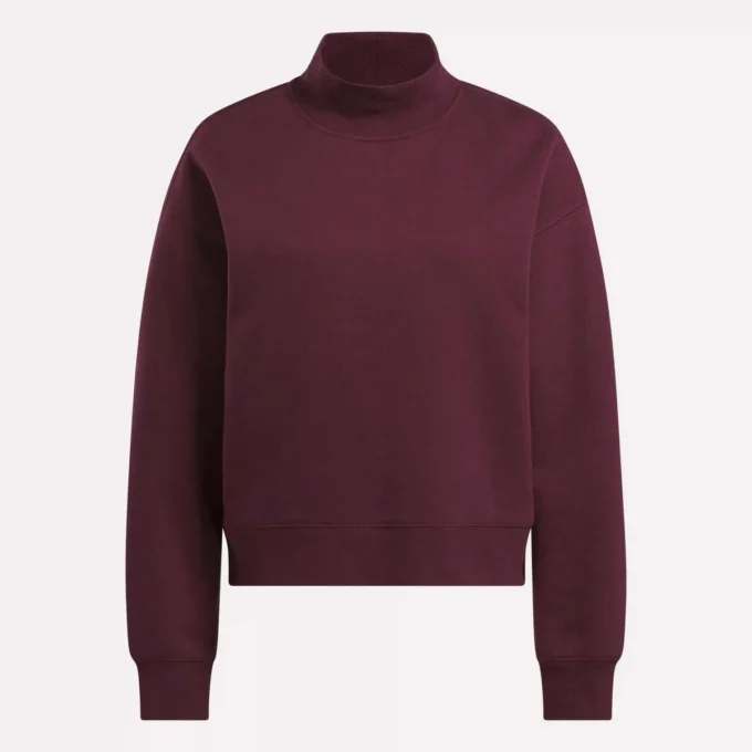 Kadın Küçük Vector Mockneck Sweatshirt
