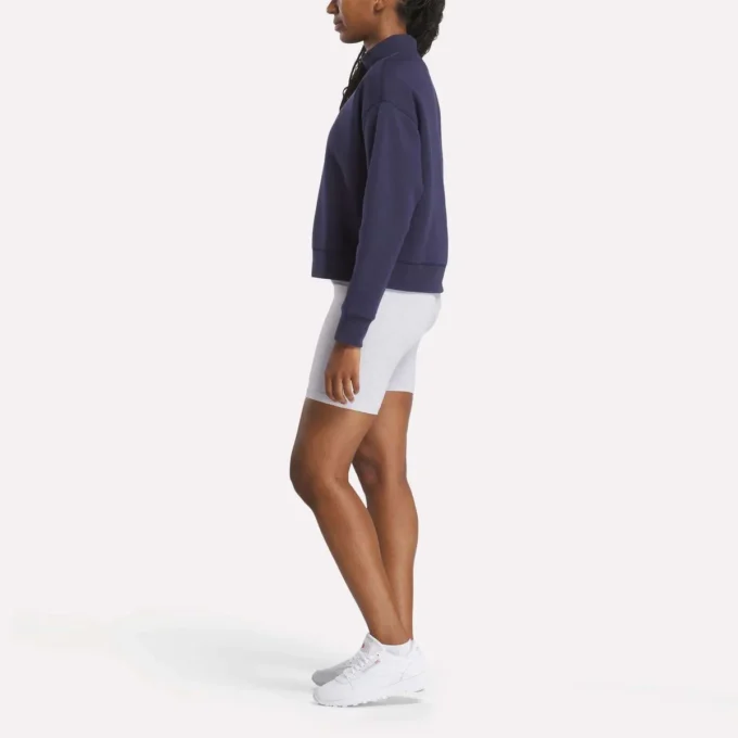 Kadın Küçük Vector Mockneck Sweatshirt