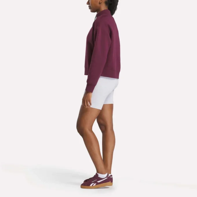 Kadın Küçük Vector Mockneck Sweatshirt