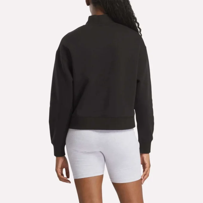 Kadın Küçük Vector Mockneck Sweatshirt