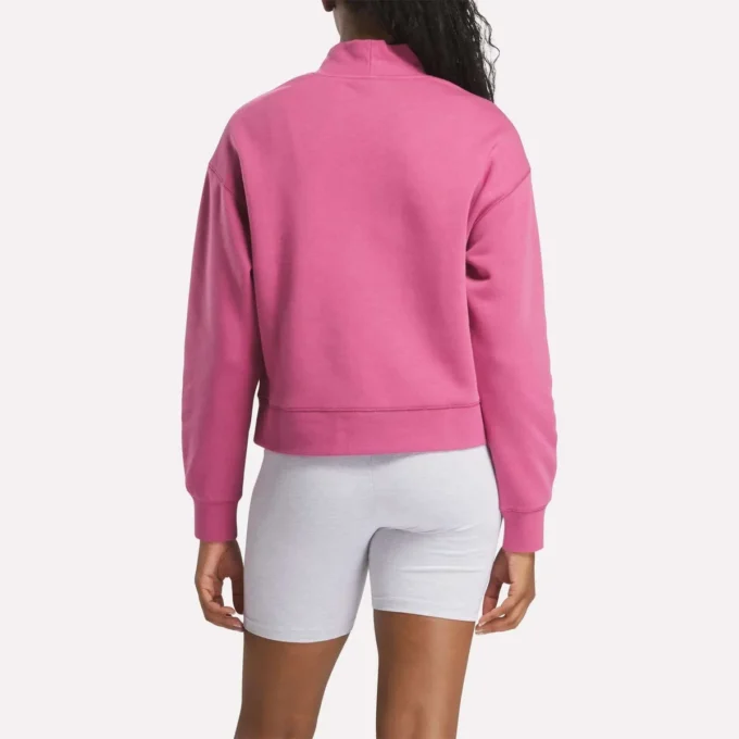 Kadın Küçük Vector Mockneck Sweatshirt