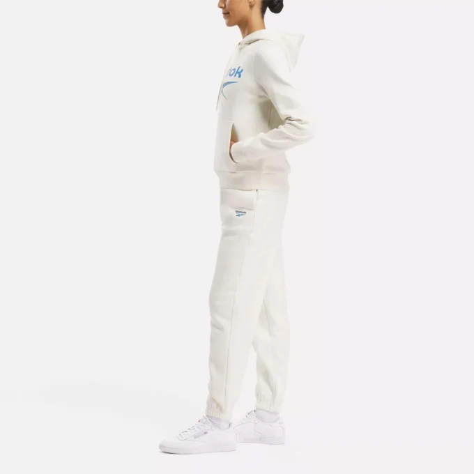 Kadın Reebok Identity Büyük Logo Polar Kapüşonlu Sweatshirt