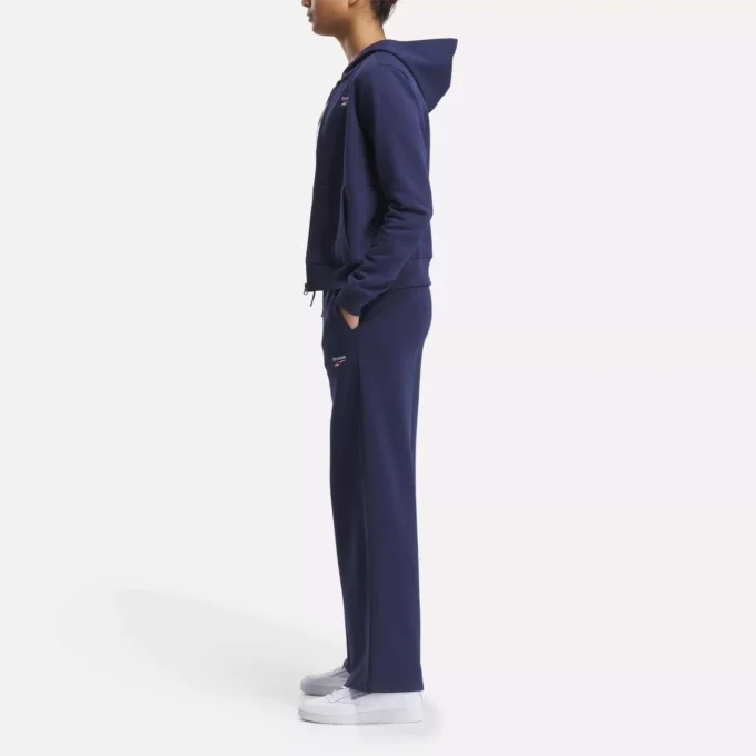 Kadın Reebok Identity Küçük Logo Fleece Geniş Paça Pantolon