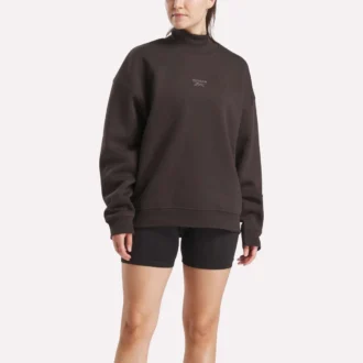 Kadın Uzun Boy Roll Neck Sweatshirt