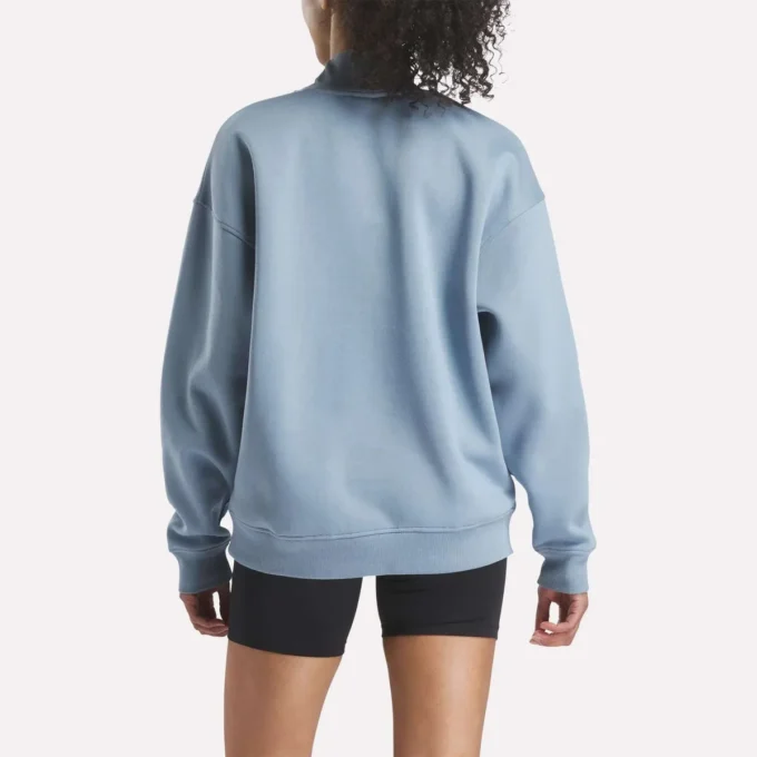 Kadın Uzun Boy Roll Neck Sweatshirt