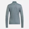 Kadın Uzun Kollu Engineered Vector Jacquard 1/4 Zip Golf Kazak