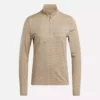 Kadın Uzun Kollu Engineered Vector Jacquard 1/4 Zip Golf Kazak Kadın Uzun Kollu Engineered Vector Jacquard 1/4 Zip Golf Kazak
