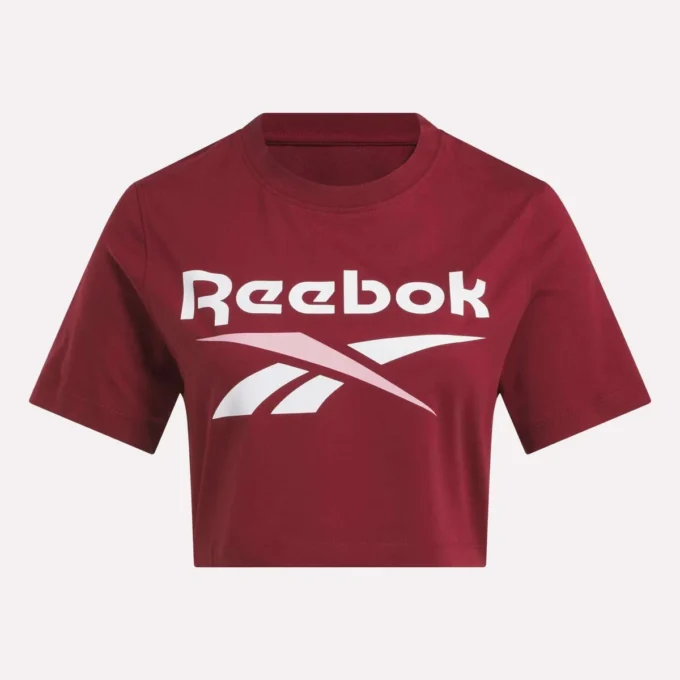 Kadınlar için İki Renkli Logo Crew Kısa Kollu Tişört