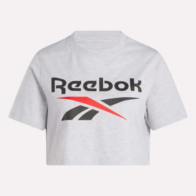 Kadınlar için İki Renkli Logo Crew Kısa Kollu Tişört