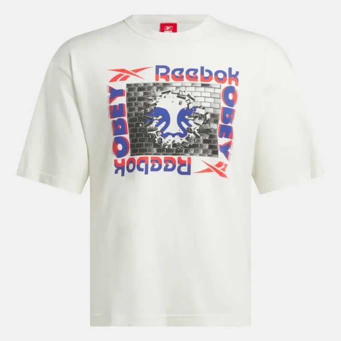 Reebok x OBEY Grafikli Tişört Reebok x OBEY Grafikli Tişört